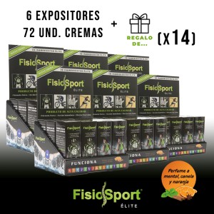 Pack de 6 Expositores crema...